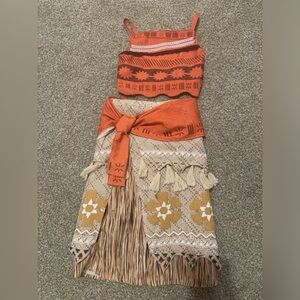 Disney Moana costume dress 5-6 years old